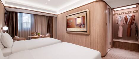 Basic Twin Room | Premium bedding, memory-foam beds, free minibar, desk