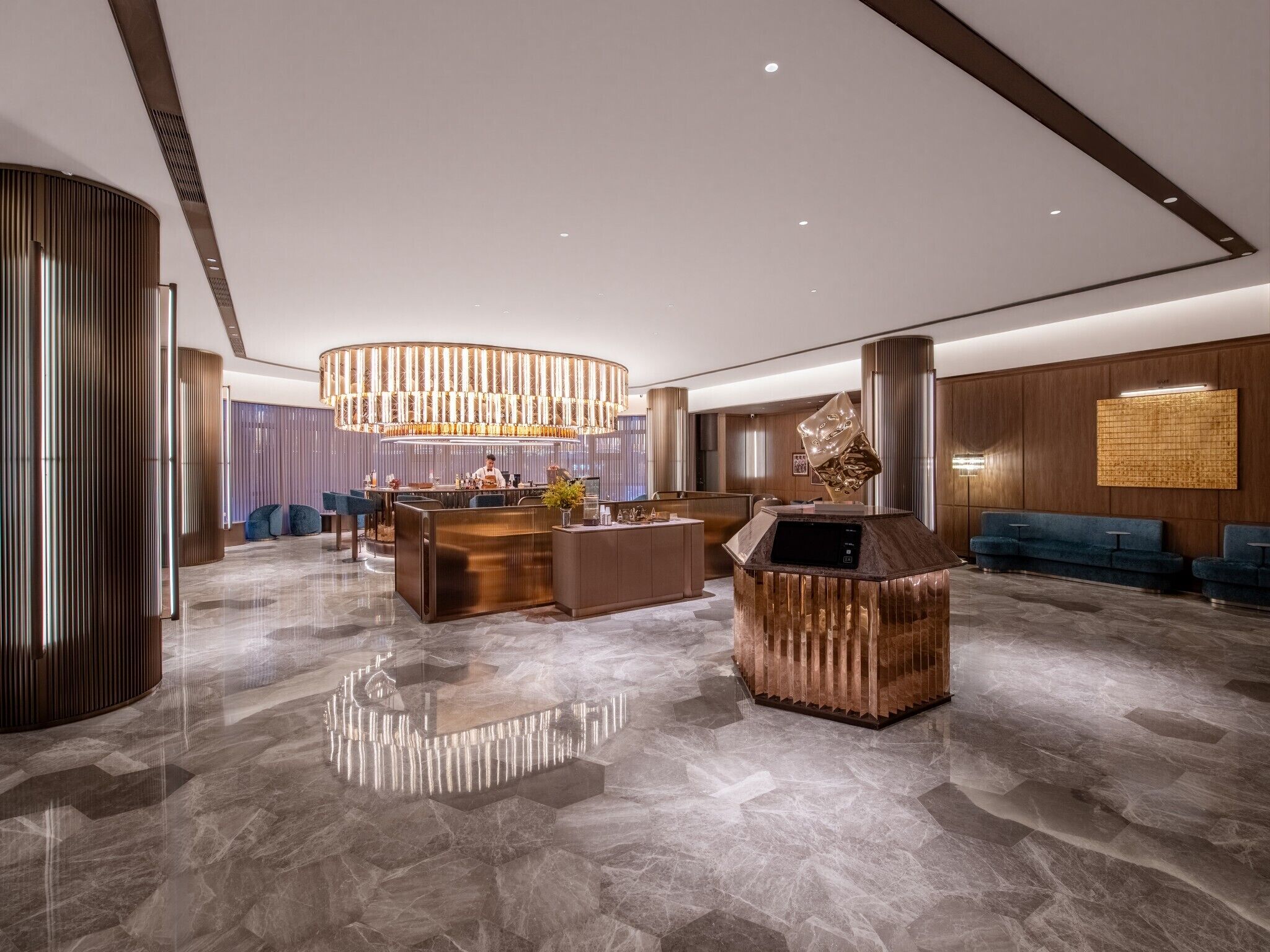 Lounge i lobbyen
