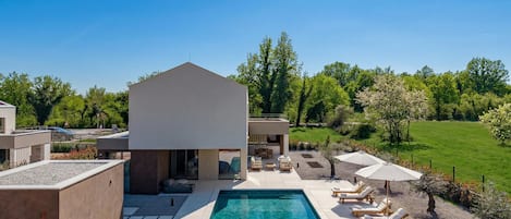 A heated pool