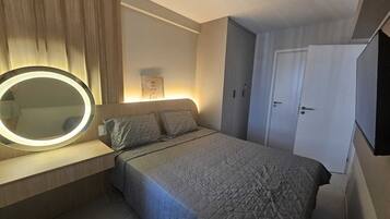 Blackout drapes, iron/ironing board, free WiFi