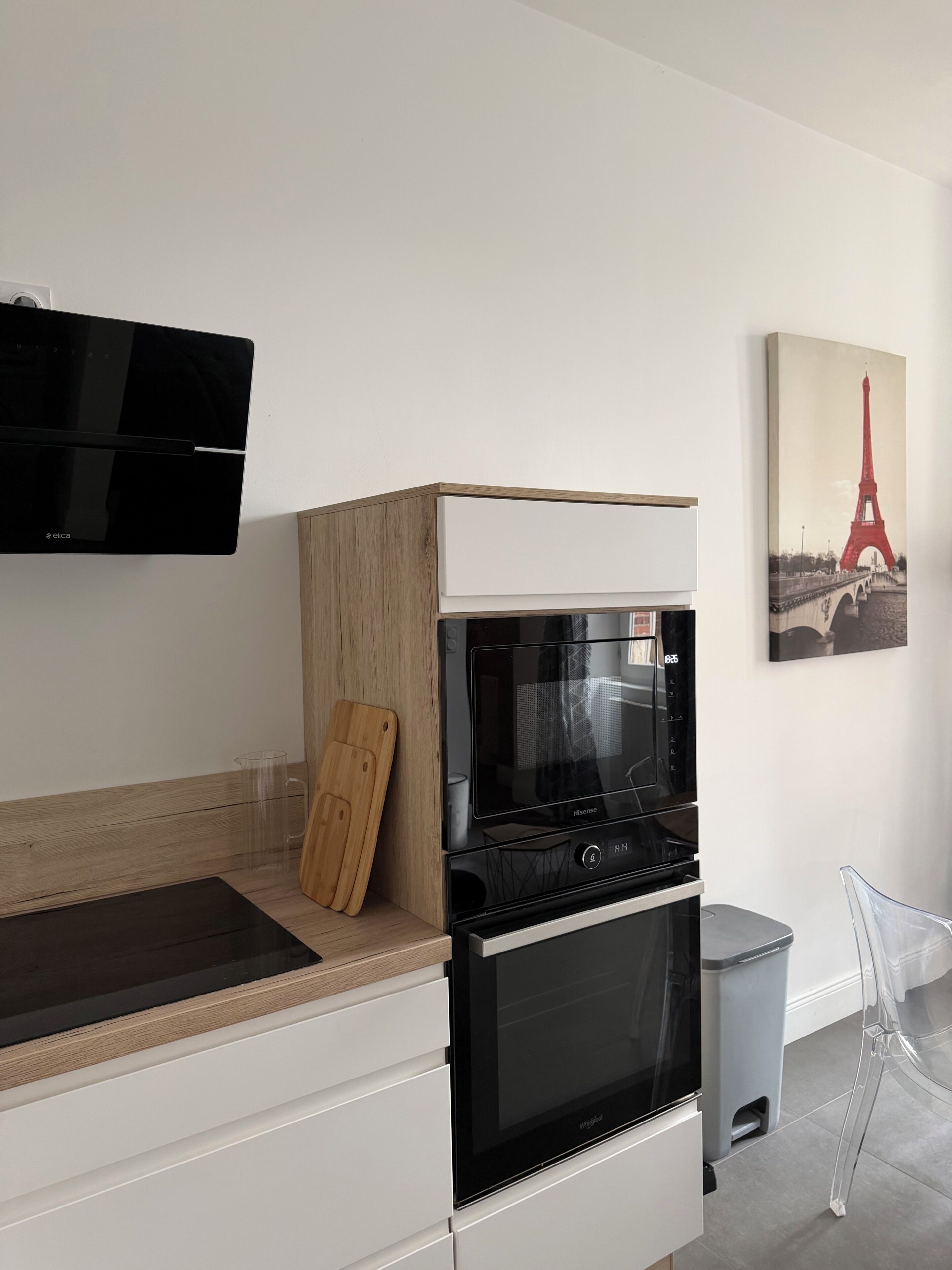 Refrigerador, microondas, horno, placa de cocina