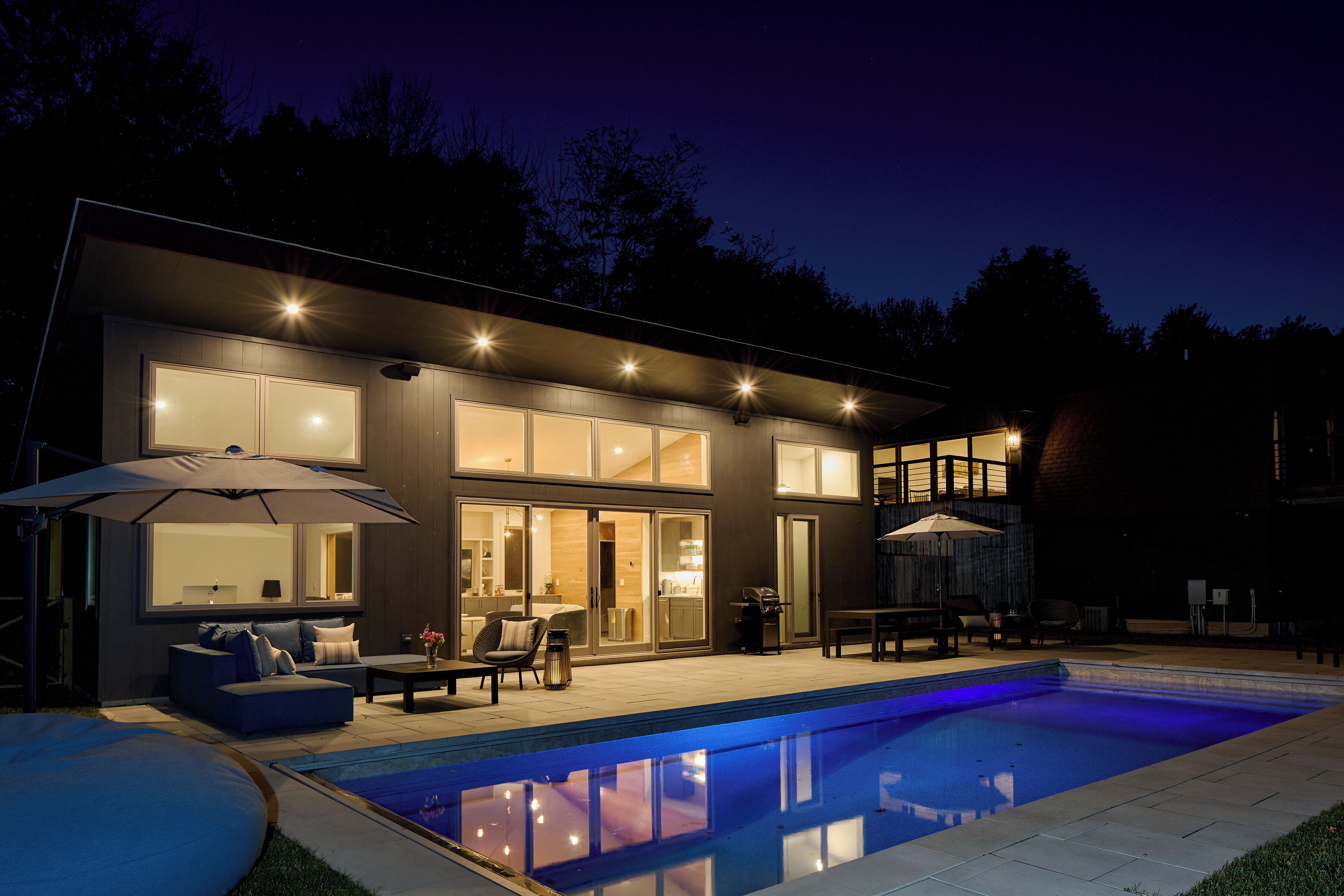 A heated pool