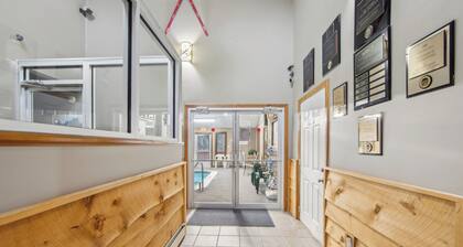 Adirondack Retreat | Covered Heated Pool + Recreation Lounge | North Side