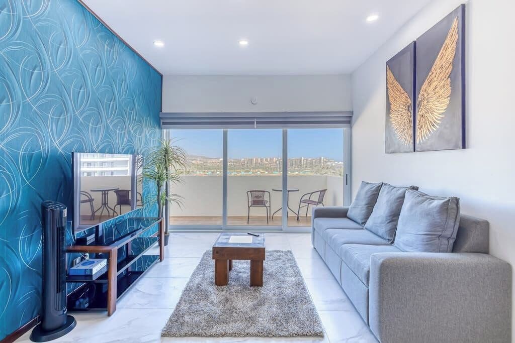 Apartamento, várias camas, vista para a cidade (Marea Los Cabos Fragata 404) | Área de estar