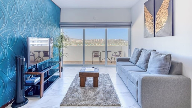 อพาร์ทเมนท์, หลายเตียง, วิวเมือง (Marea Los Cabos Fragata 404) | บริเวณนั่งเล่น