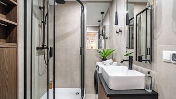 Apartment | Bathroom | Hair dryer, towels, soap, shampoo