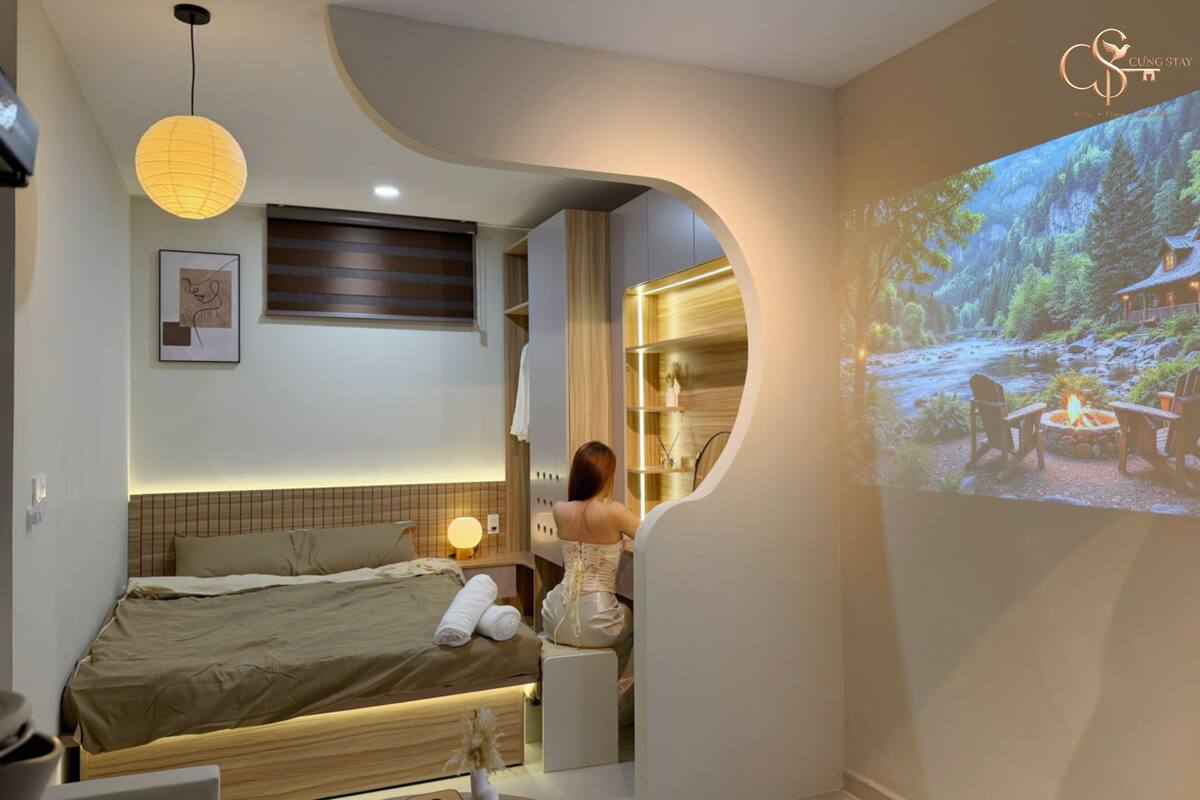 Luxury Double Room Single Use, Kitchen, Ground Floor | Premium bedding, down duvets, memory-foam beds, free minibar