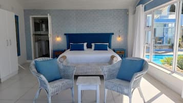 Deluxe Double or Twin Room, Ocean View | In-room safe, laptop workspace, free WiFi, bed sheets