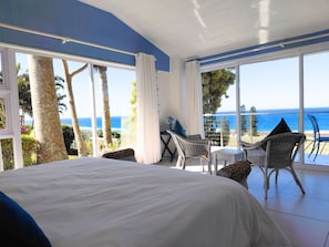 Deluxe Double or Twin Room, Ocean View | In-room safe, laptop workspace, free WiFi, bed sheets