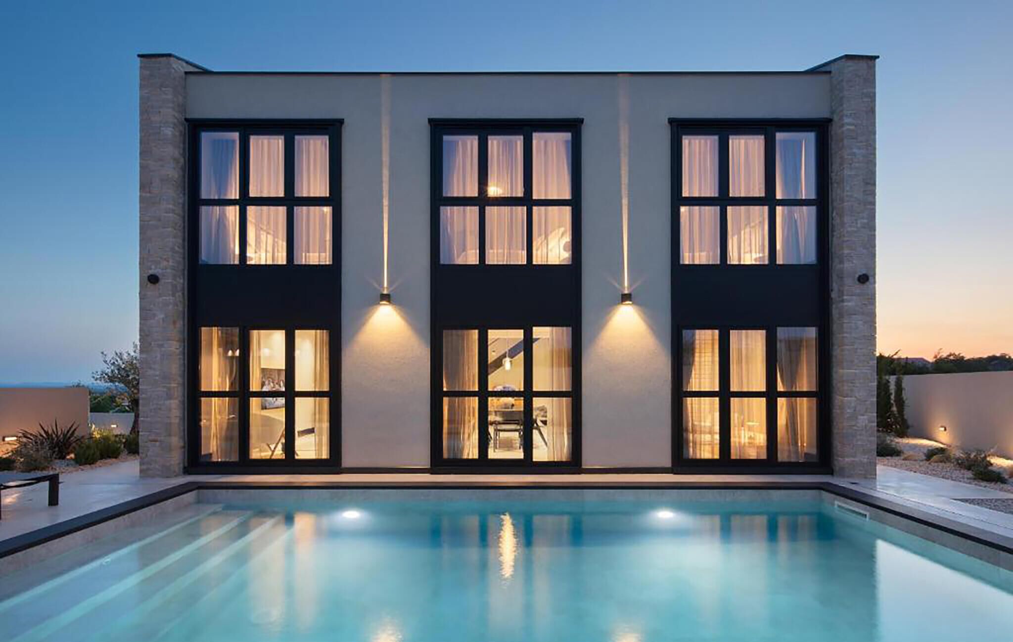 A heated pool