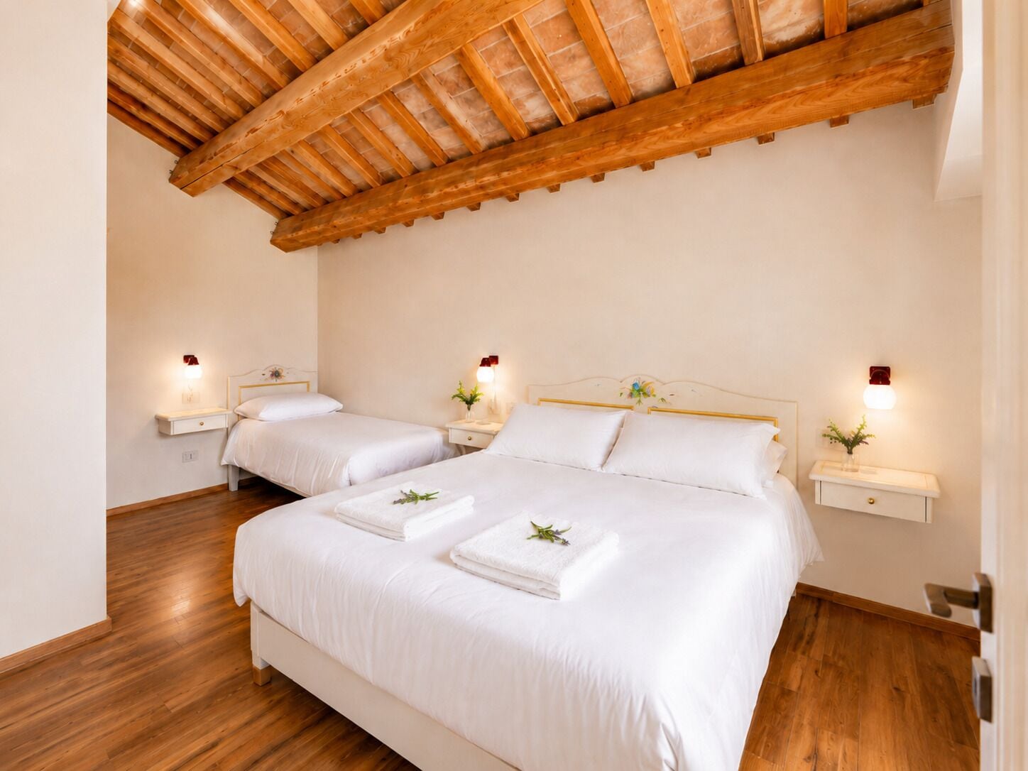 Comfort Triple Room, Patio, Garden View | In-room safe, desk, free WiFi
