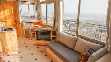 Doppelzimmer, Stadtblick | Wohnbereich