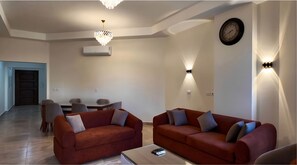 Deluxe appartement, uitzicht op lagune | Woonruimte