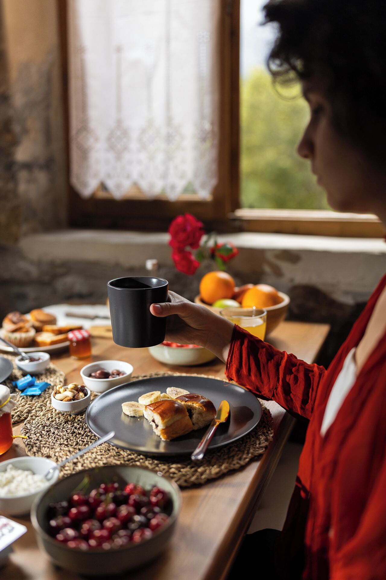Desayuno de autoservicio incluido todos los días