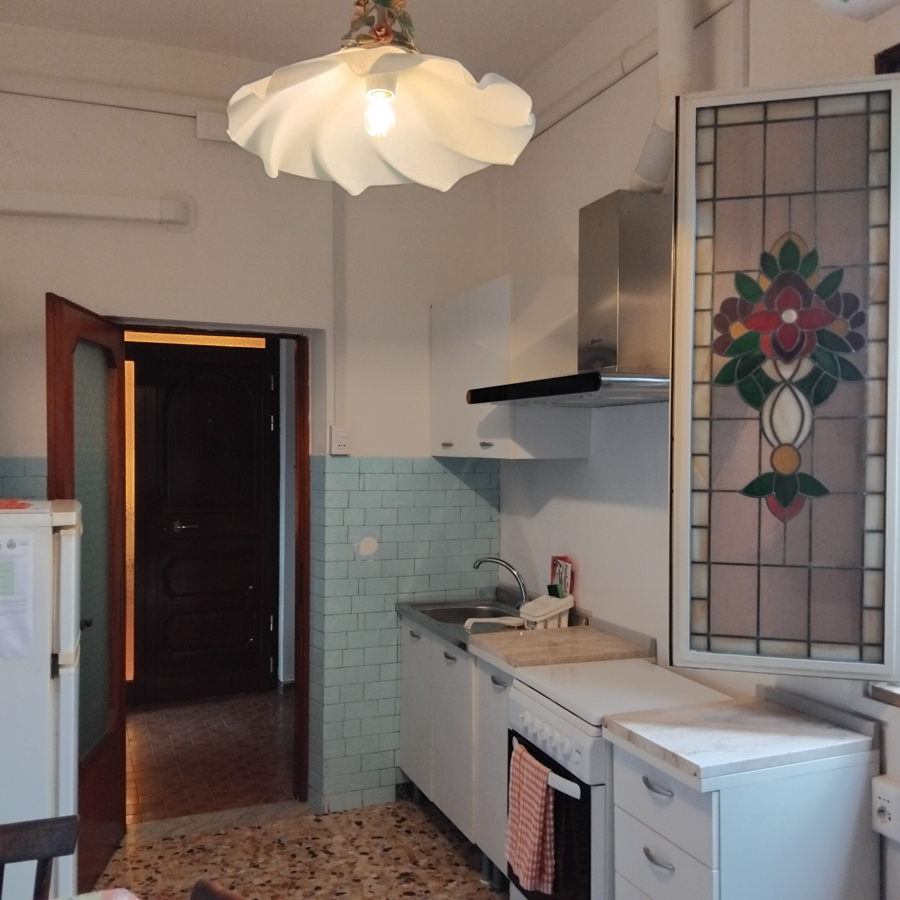 Fridge, oven, stovetop, cookware/dishes/utensils
