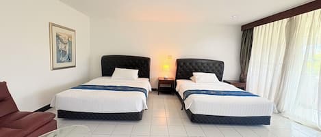 Standard Double or Twin Room, Balcony, Garden View | Desk, laptop workspace, free WiFi
