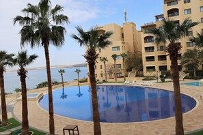Pool - J Apartments - 1BR @Dead Sea Resort "C12" (Dead sea hotels area next to convention center)