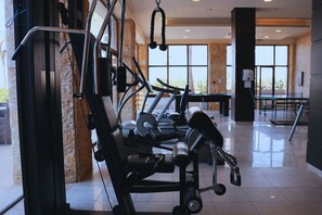 Fitness facility - J Apartments - 1BR @Dead Sea Resort "C12" (Dead sea hotels area next to convention center)