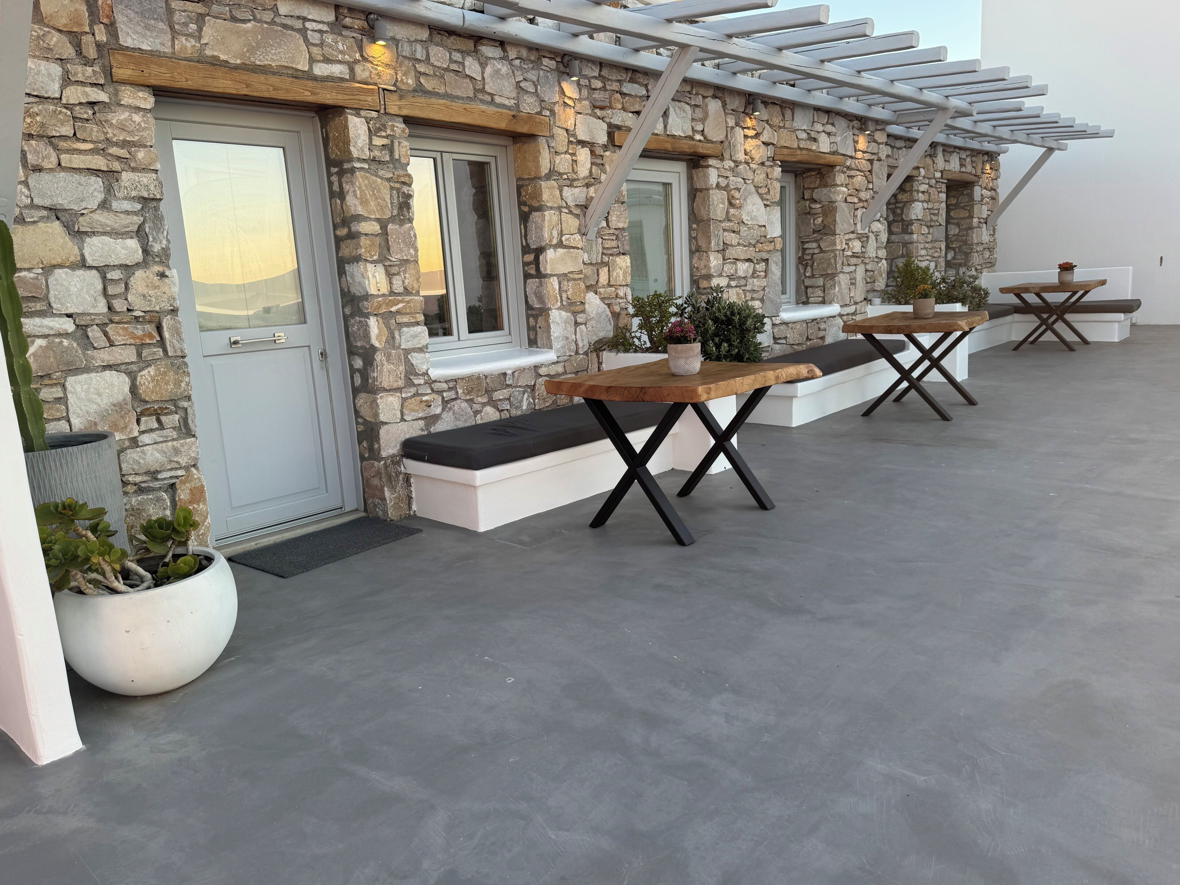 Apartemen, patio, pemandangan kota | Teras/patio