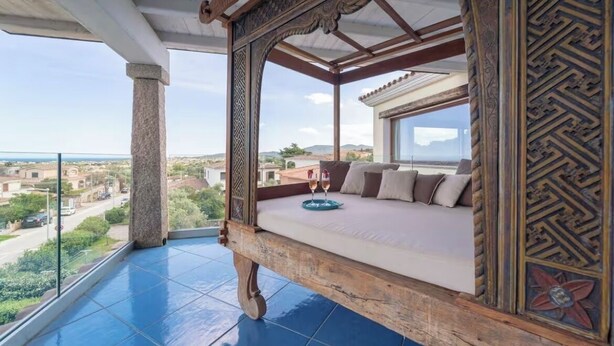 Terrace/patio - [Luxury Villa San Teodoro] Sea View with Pool (San Teodoro)