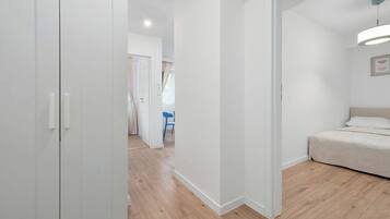 Desk, iron/ironing board, travel crib, WiFi