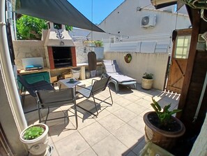 Outdoor dining - Air-conditioned house with parking - 8 guests (Vendres)