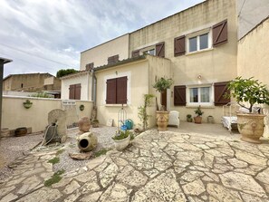 Terrace/patio - Air-conditioned house with parking - 8 guests (Vendres)