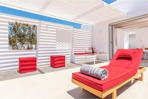 Terrace/patio - o Lofos CHORA Deluxe Suite with Private Pool (Mykonos)