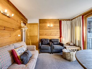 Living area - Bright apartment with parking - 4 guests (Val-d'Isère)