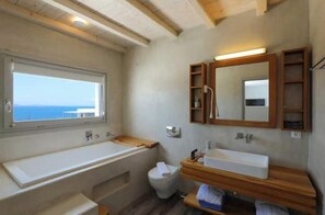 Bathroom - O Lofos URANOs Villa with Sea View /Private Pool (Mykonos)