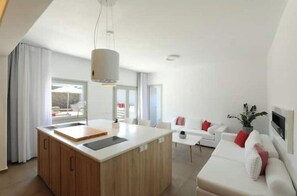 Living area - O Lofos URANOs Villa with Sea View /Private Pool (Mykonos)