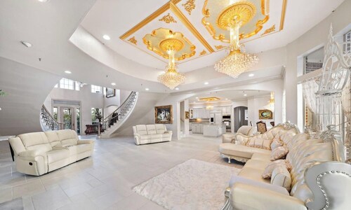 Private Mansion Retreat Basketball Court and More