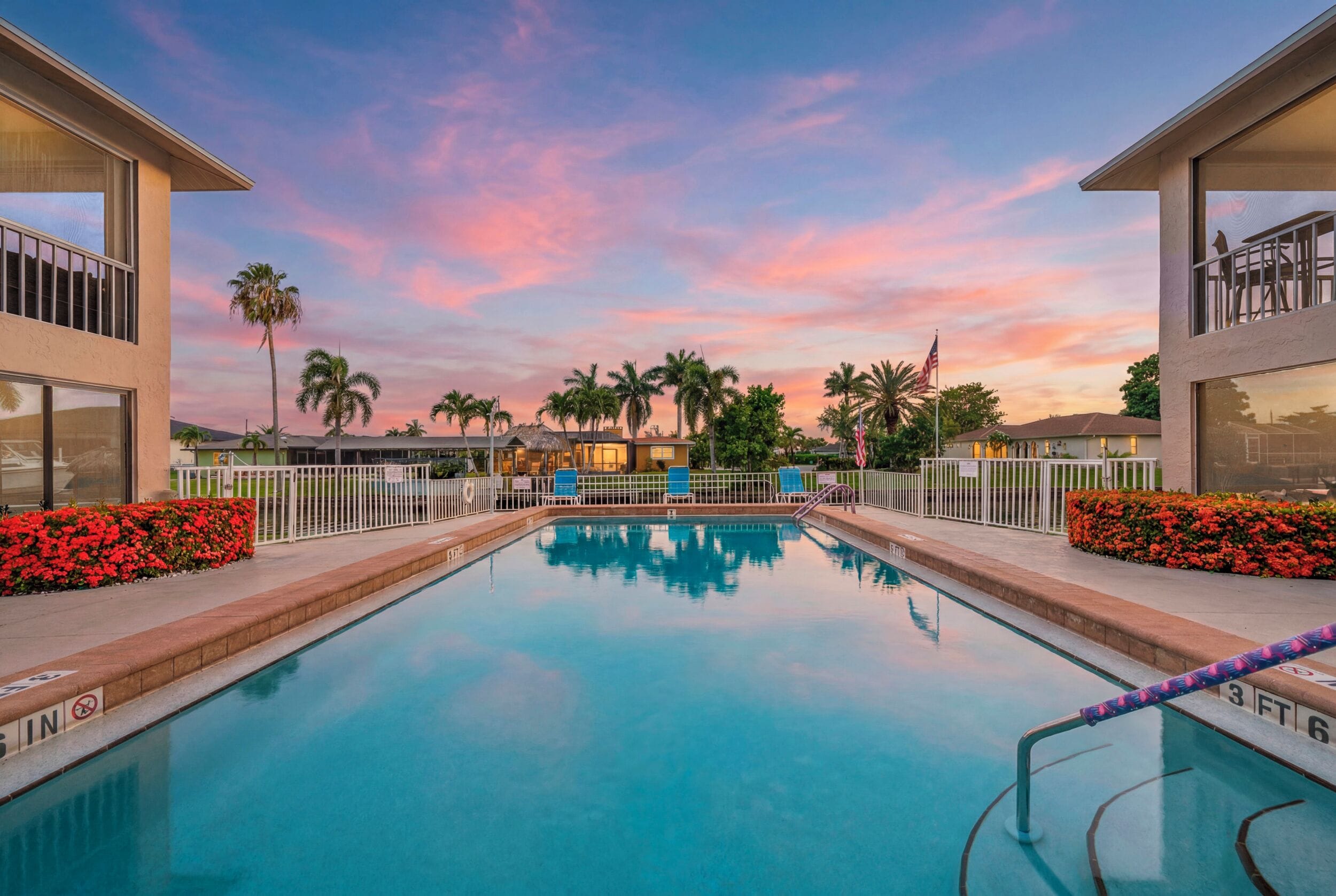 A heated pool