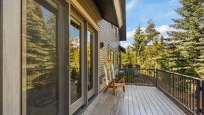 Terrace/patio - 3BR Ski-In/Out Condo, Nordic Trails, Free Shuttle Access – Big Sky, MT (Big Sky)