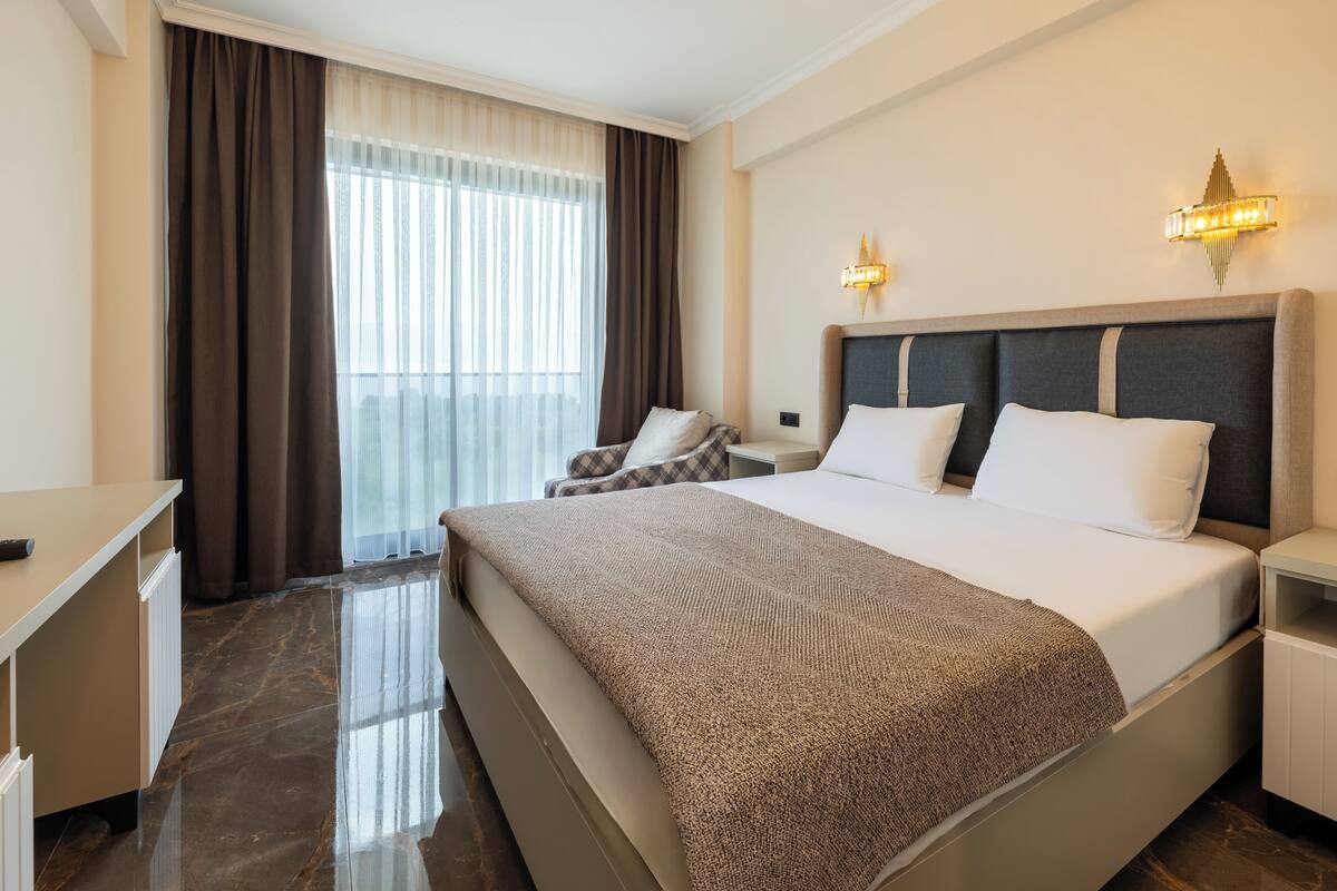 Cadar kapas Mesir, peralatan tempat tidur premium, katil Select Comfort 
