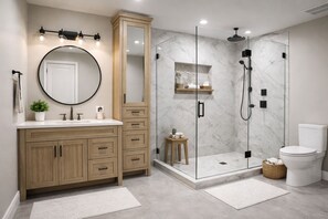 Bathroom - Modern Corner 2 BR with Spa (Vancouver)