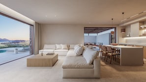 Ninemia Sea View Three Bedroom Private Pool Villa | Vardagsrum