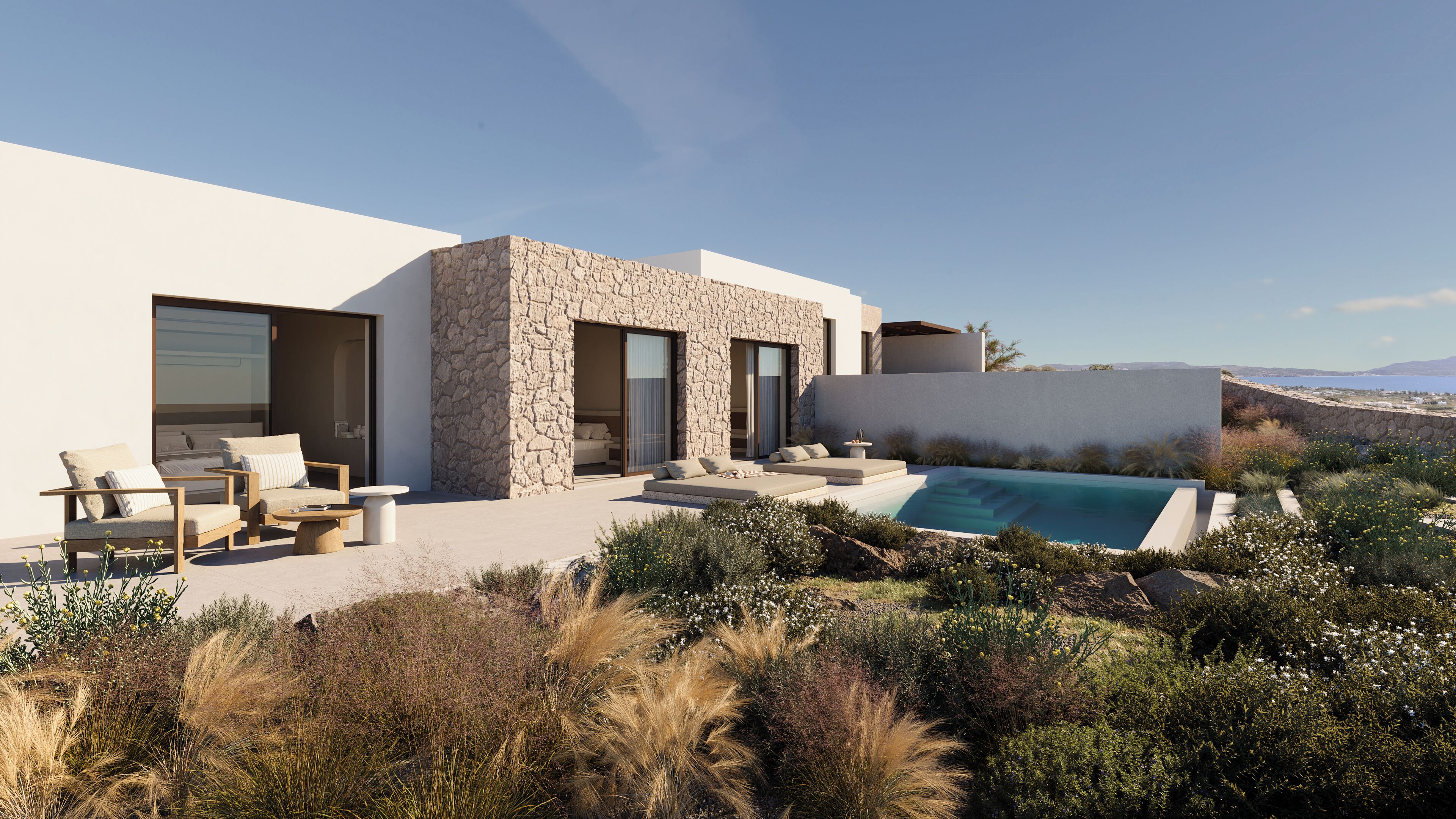 Orama Grand Sea View Four Bedroom Private Pool Villa | Soundproofing, free WiFi