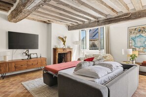 Iron/ironing board, travel cot, WiFi, bed sheets - Authentic and Large 1 bdr Flat - Facing Notre Dame (Paris)
