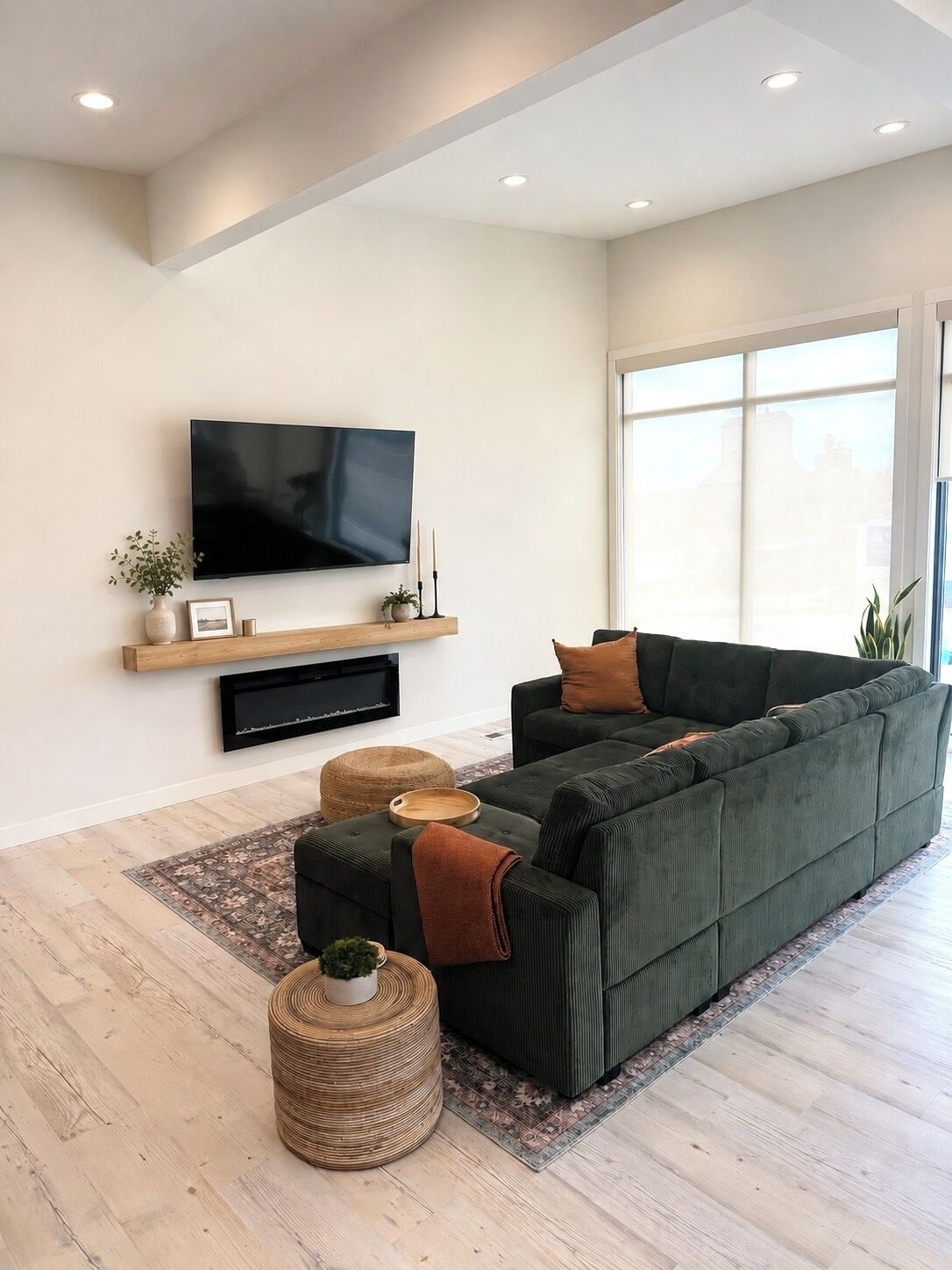 Living area. NeverHome. Steps to town. Minutes from the lake.