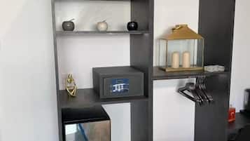 Deluxe tweepersoonskamer, uitzicht op stad | Interieur