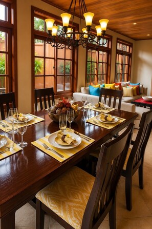 Dining - Private Villa in a Tropical Beachfront Paradise (Playa Langosta)