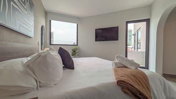 Estudio Confort, 1 cama King size, balcón | Tabla de planchar con plancha y wifi gratis