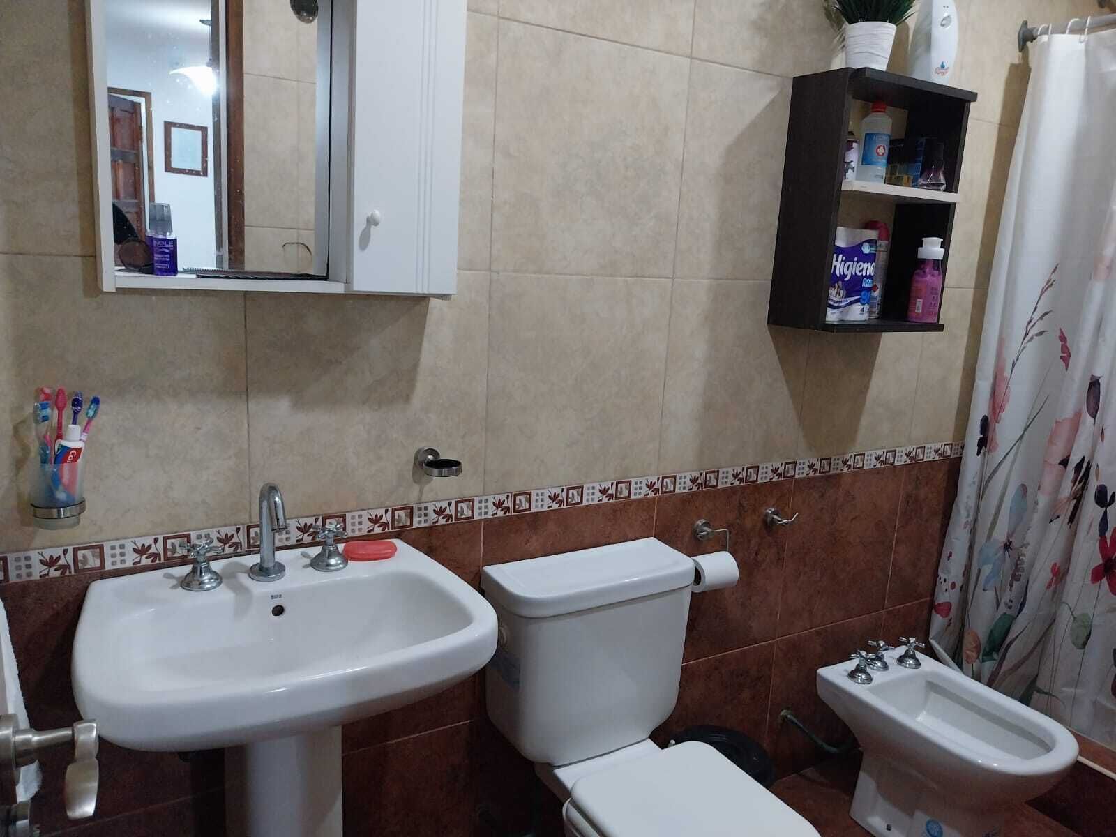Shower, hair dryer, bidet, toilet paper