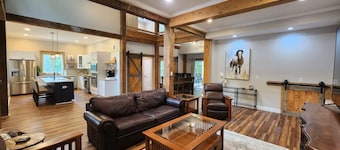 Private Barndominium Style Lodge on 40 Acres/ Pets/ Fire Pit/River Access
