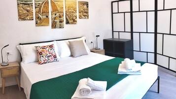 2 dormitorios, tabla de planchar con plancha, wifi gratis y ropa de cama