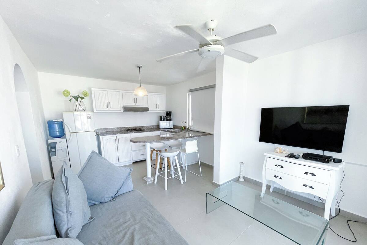 Junior Apartment, Beach View | Living area | LCD TV
