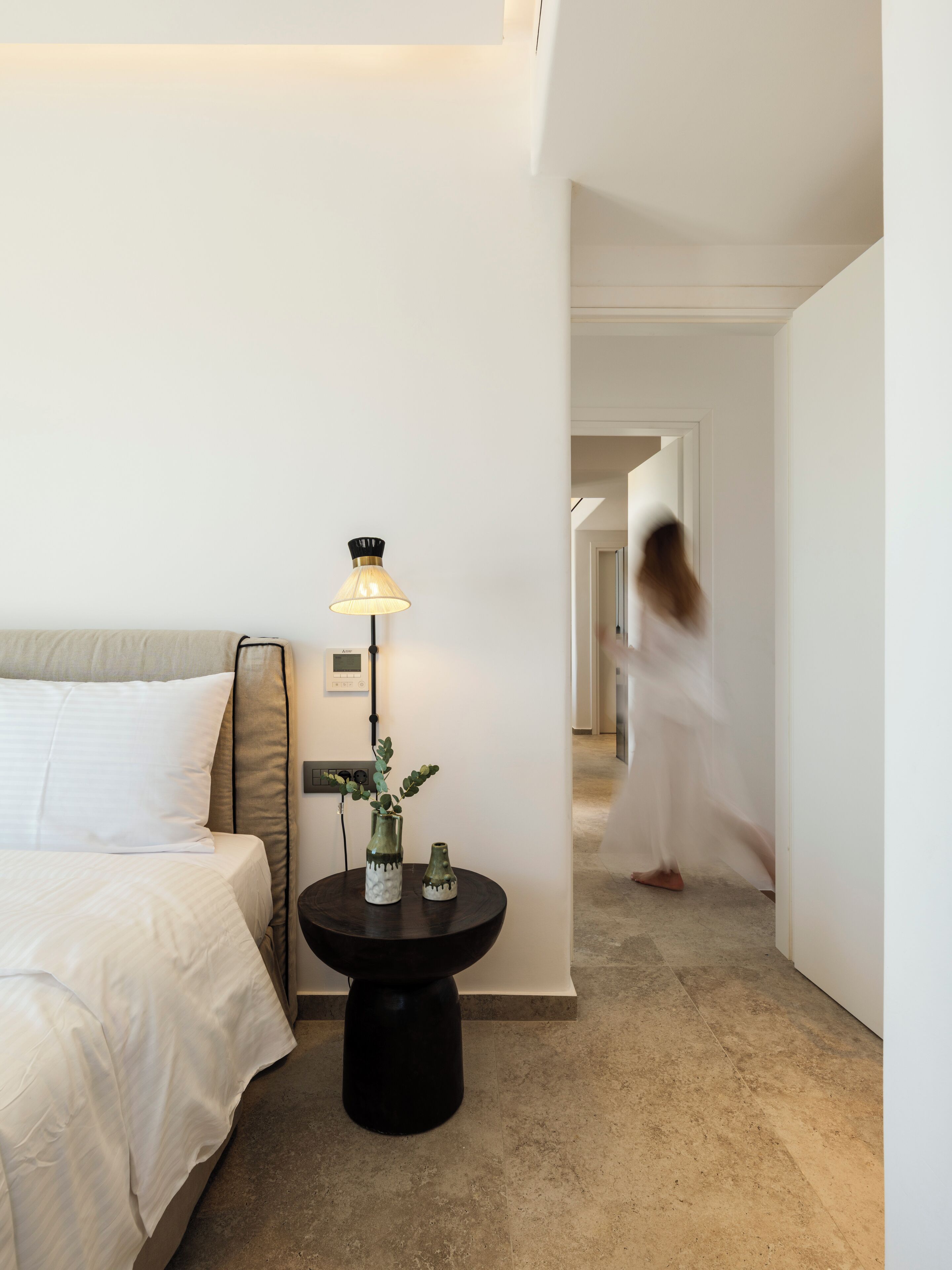 Premium bedding, blackout curtains, iron/ironing board