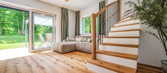 Beautiful new house in nature near Lake Bohinj with mountain views