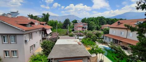 Family Room, Balcony, City View | Pool